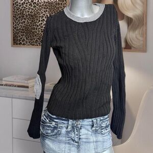 Armani Exchange Y2K Black/Grey Sweater